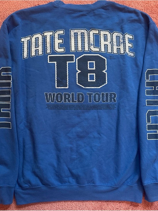 Tate Mcrae Tops - Tate McRae Royal Blue World Tour Sweatshirt medium